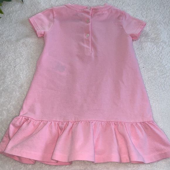 Ralph Lauren Pink POLO T-shirt Dress 9M EUC - Picture 6 of 10
